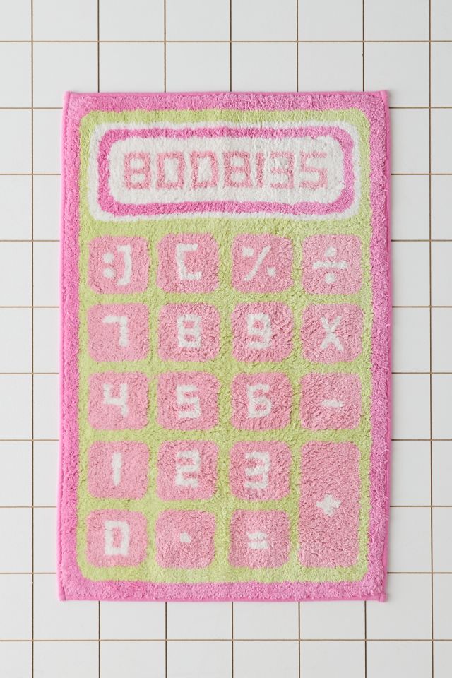 Girl Math Plush Tufted Bath Mat #1