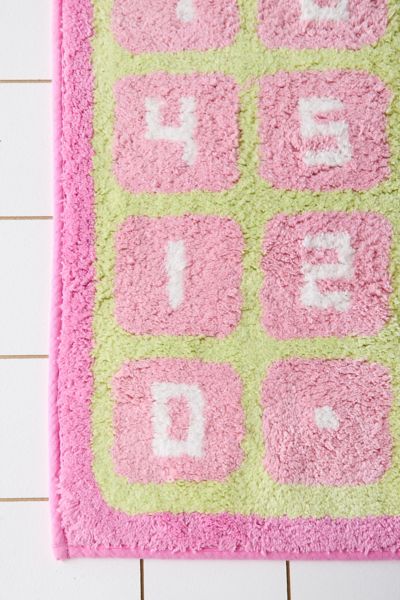 Girl Math Plush Tufted Bath Mat