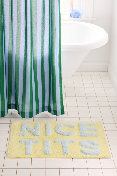 Nice Tits Plush Tufted Bath Mat