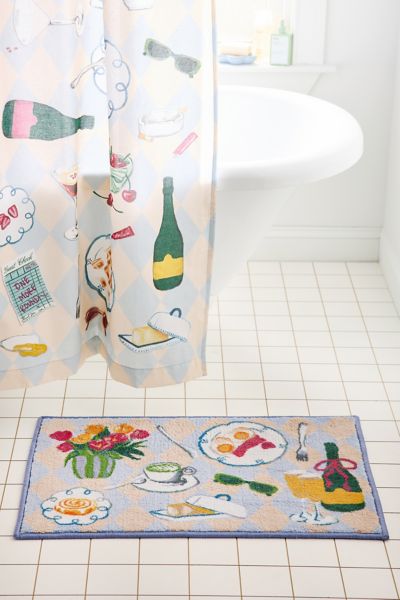 Girl Brunch Printed Bath Mat