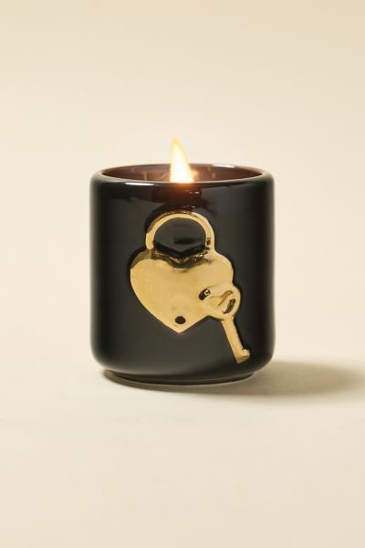 Urban Outfitters Charm 4 oz Scented Candle In Off/black At  In Black