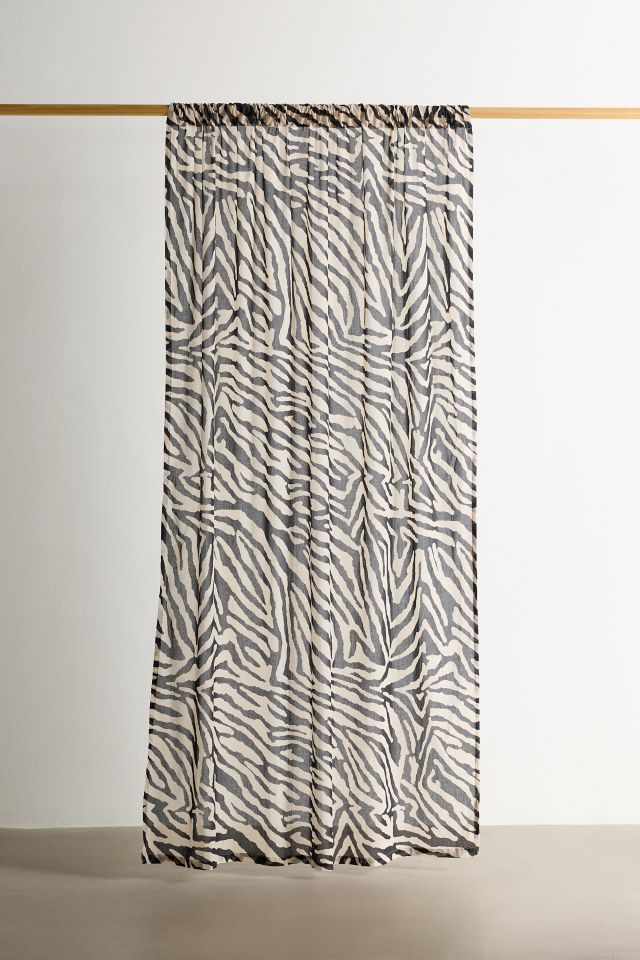 Darcie Zebra Patterned Window Panel #1