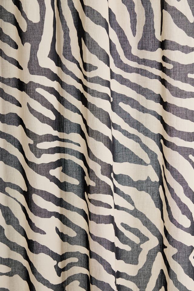 Darcie Zebra Patterned Window Panel #2