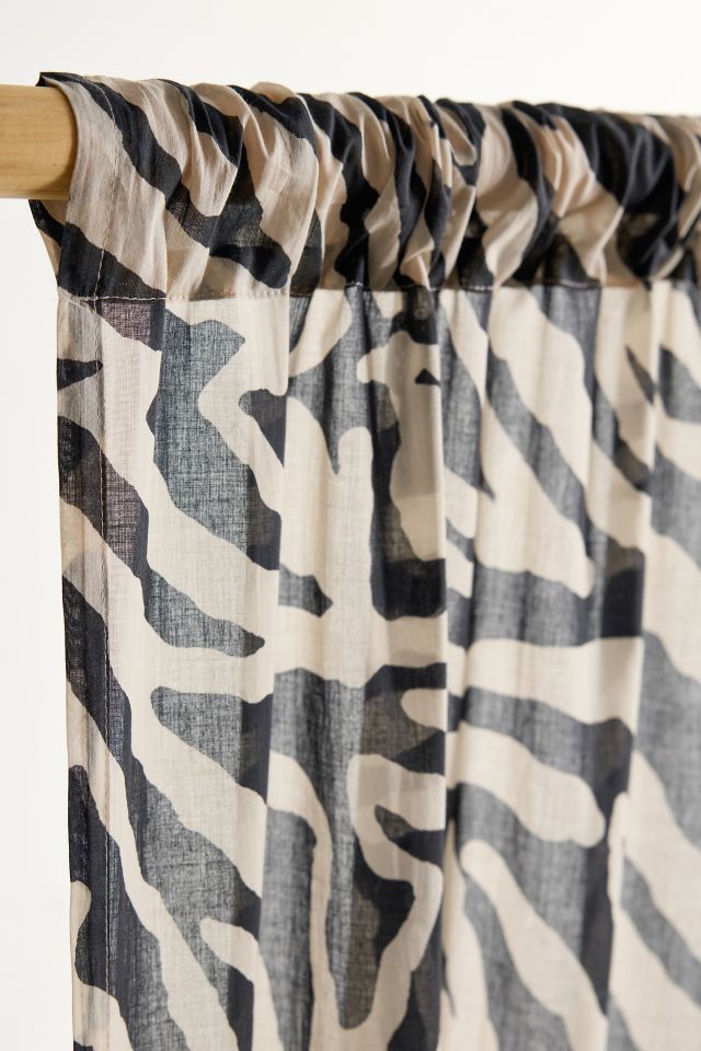 Darcie Zebra Patterned Window Panel #3