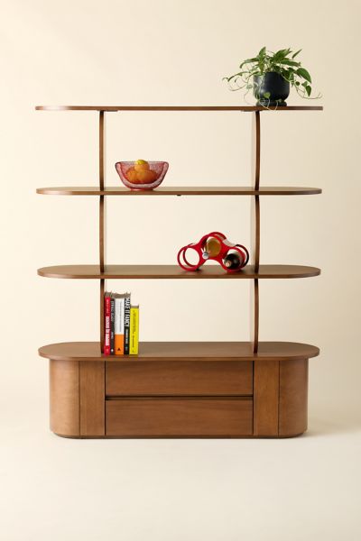 Urban Outfitters Rue 4-tier Oval Storage Shelf In Light Brown At  In Brown