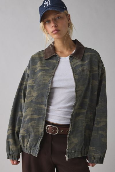 BDG Dex Printed Canvas Workwear Jacket