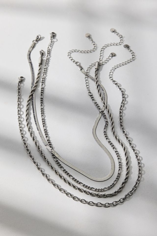 Essential Waterproof Chain Layering Necklace Set #1