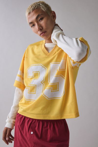 Urban Outfitters Good Game Football Jersey Tee In Yellow, Men's At  In Multi