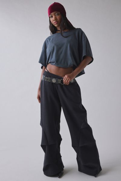 1st Position By Tinashe UO Exclusive Nasty Girl Tuck Wide Leg Sweatpant