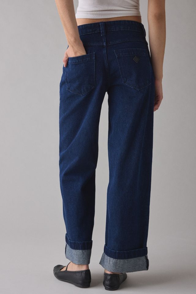 Abrand 99 Hailey Turn Up Low-Rise Baggy Jean #1