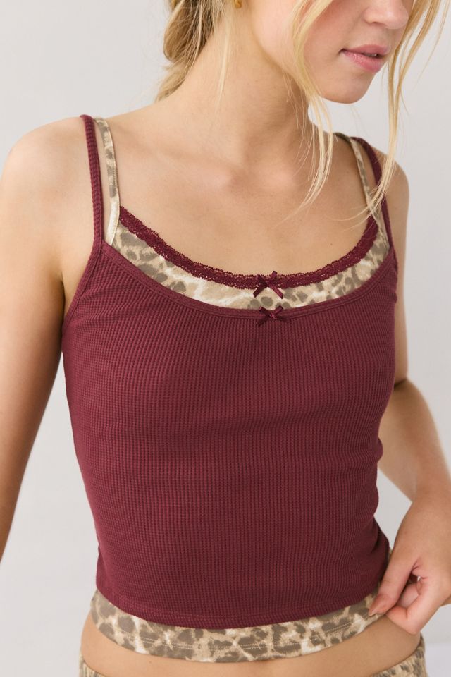 トップス the red thread lace trim layer cami Out From Under Darling Lace Trim Layered Cami | Urban Outfitters