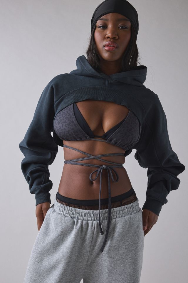 1st Position By Tinashe UO Exclusive Nashe Ultra Cropped Hoodie Sweatshirt #2