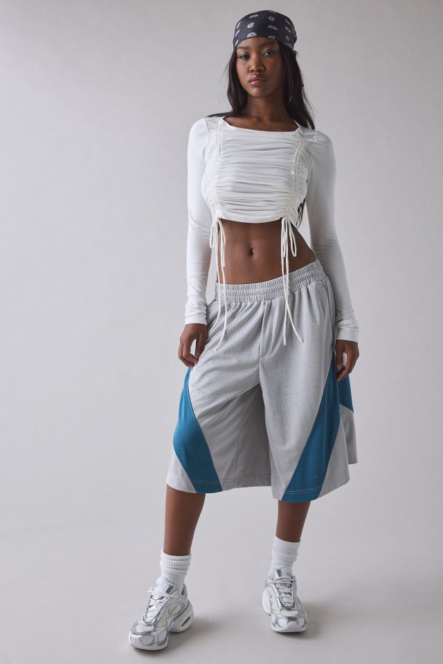 1st Position By Tinashe UO Exclusive Keep Up Ruched Adjustable Tie Long Sleeve Top #3