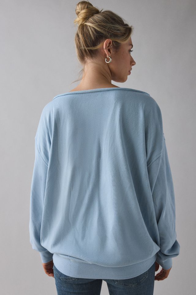 BDG Jessa Graphic Off-The-Shoulder Pullover #2