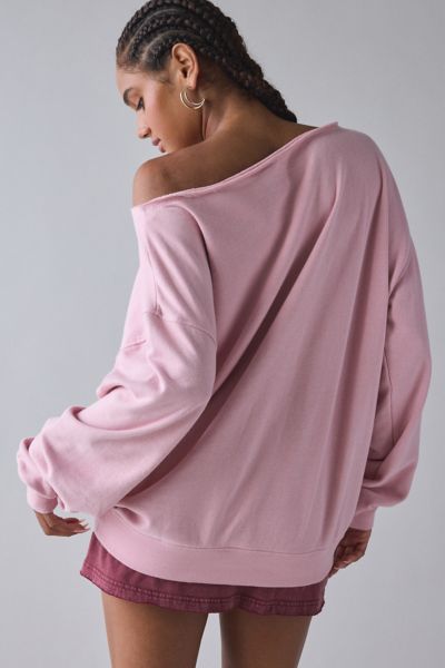 BDG Jessa Graphic Off-The-Shoulder Pullover