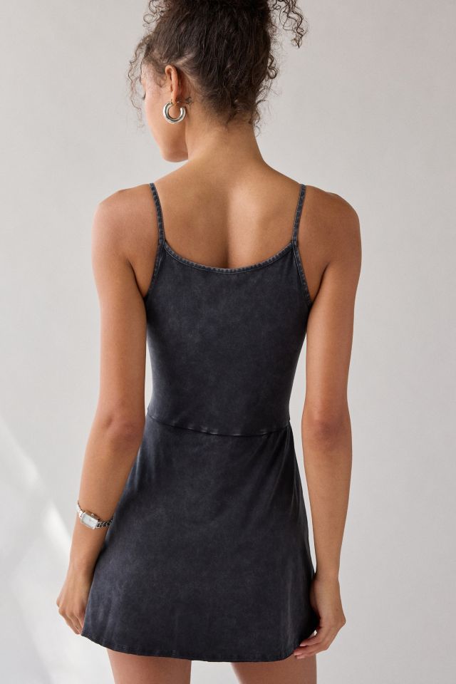 UO Kenny Knit Fit-And-Flare Romper Dress #3