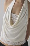 Kimchi Blue Carla Layered Lace Twofer Cowl Neck Halter Top