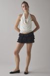 Kimchi Blue Carla Layered Lace Twofer Cowl Neck Halter Top