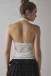 Kimchi Blue Carla Layered Lace Twofer Cowl Neck Halter Top