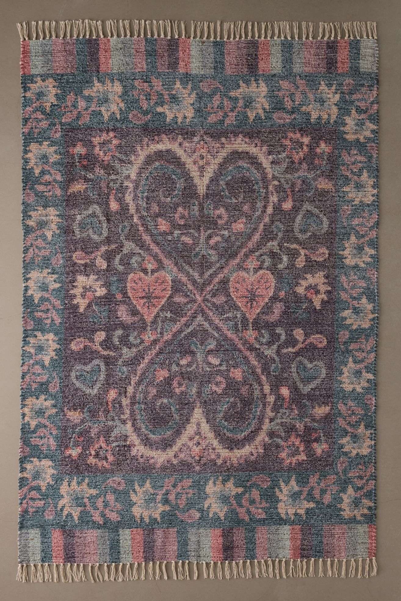 Katerena Icon Printed Rug - Purple, 5X7