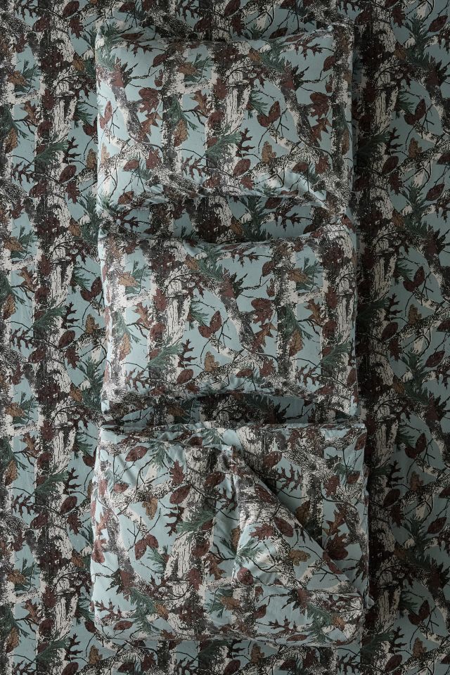 Forest Leaf Camo Duvet Cover Set #4