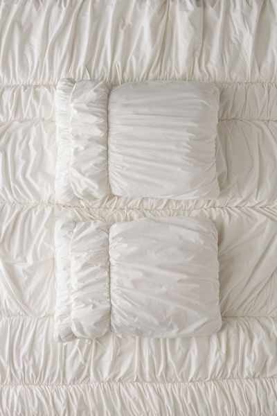 Ruched Puffy Sham Set