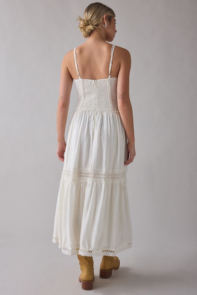 En Saison Alannah Lace Trim Corset Maxi Dress #1