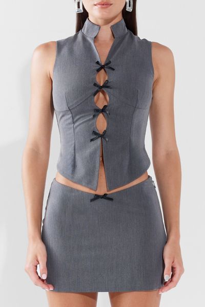BY.DYLN Justine Bow Detail Vest Top