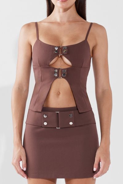 BY.DYLN Ren Buckle Detail Cutout Top