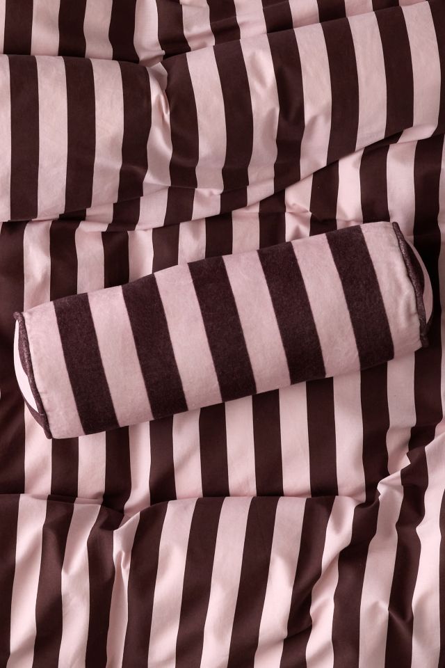 Awning Striped Round Bolster Pillow #1