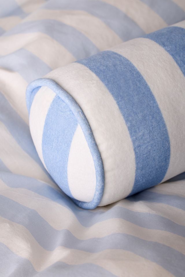 Awning Striped Round Bolster Pillow