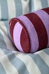 Awning Striped Round Bolster Pillow