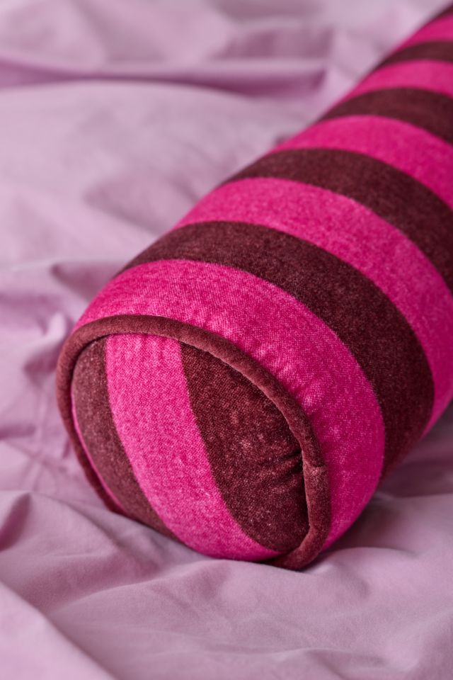 Awning Striped Round Bolster Pillow #1