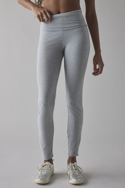 OUT FROM UNDER BEC FOLDOVER LEGGING IN HEATHER GREY, WOMEN'S AT URBAN OUTFITTERS 