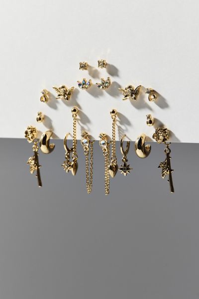 Celeste Post And Hoop Earring Set