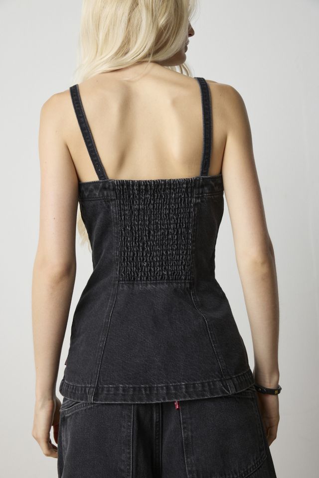 Levi's® Tailored Bustier Denim Vest Top #2