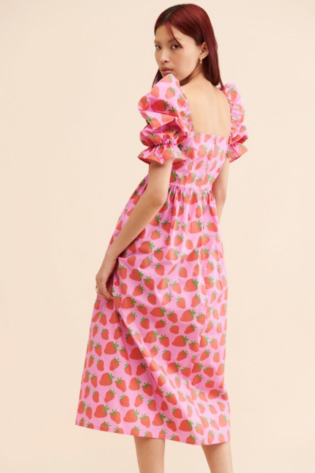 by Megan Crosby Sophie Strawberry Midi Dress #1