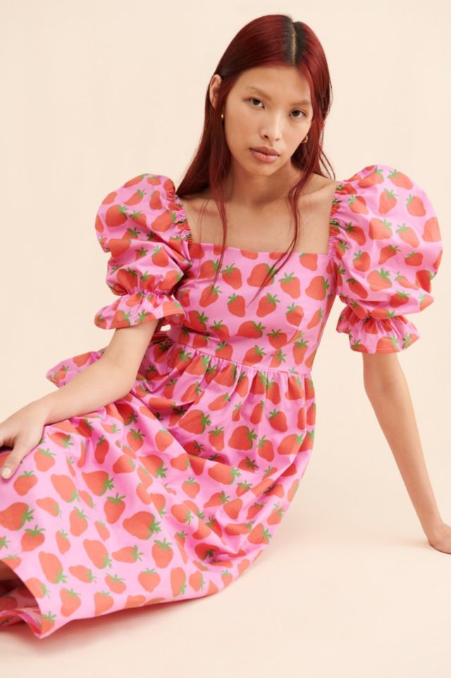 by Megan Crosby Sophie Strawberry Midi Dress #2