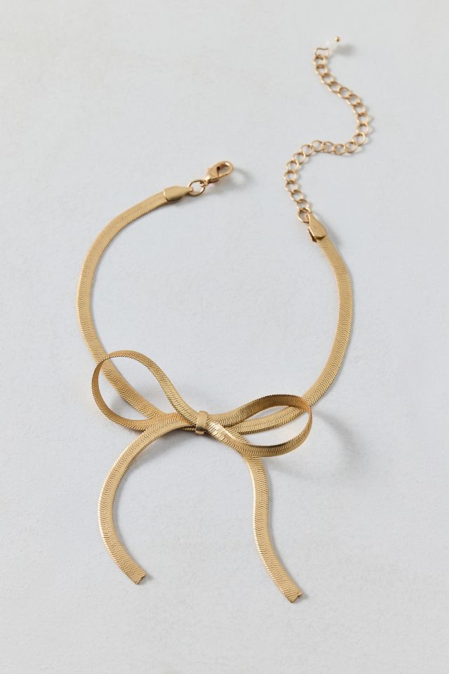 Bracelet de Cheville Chaîne avec Nœud Drapé #2