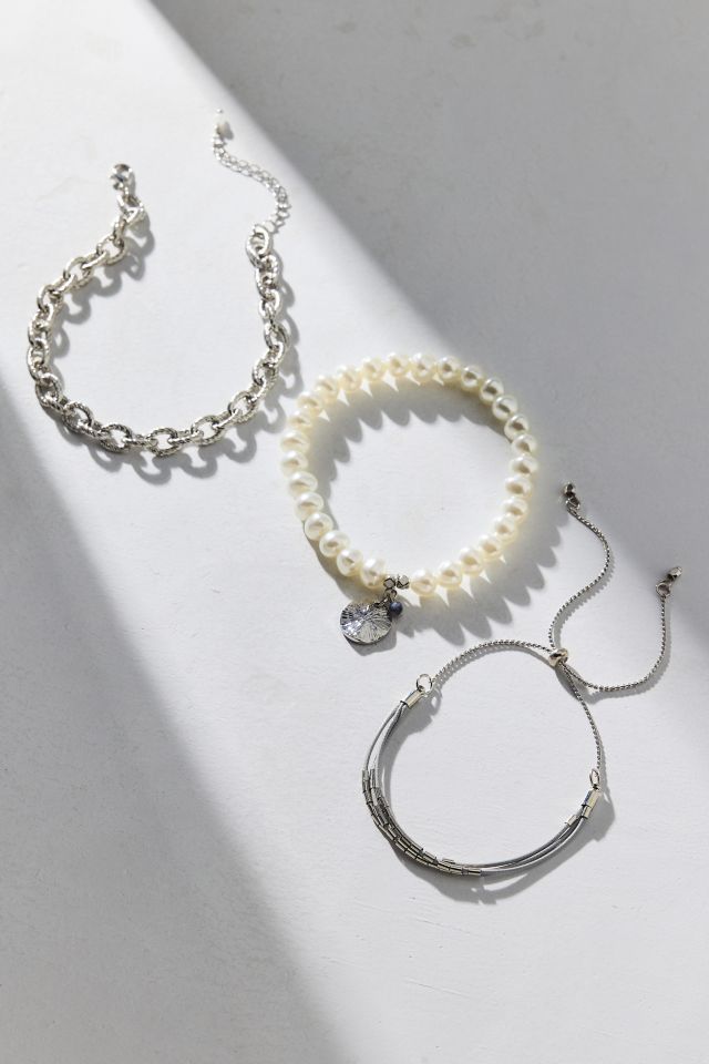 Coral Chain & Pearl Anklet Set #2