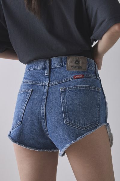 ReMADE By UO Wrangler Cheeky Denim Micro Short Product Page