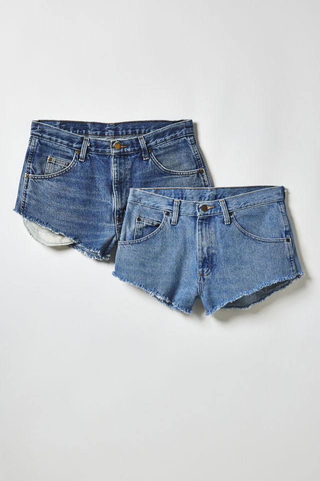 ReMADE By UO Wrangler Cheeky Denim Micro Short