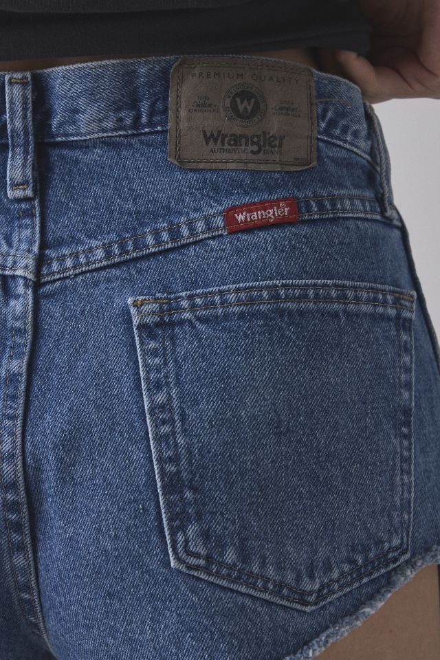 ReMADE By UO Wrangler Cheeky Denim Micro Short