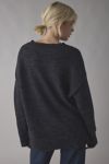 BDG Kurt Cat Graphic Distressed Oversized Sweater