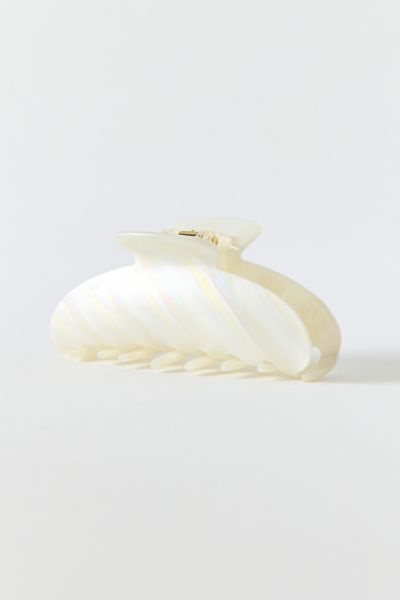Urban Outfitters Don't Wait Up Claw Clip In Cream Stripe, Women's At  In White