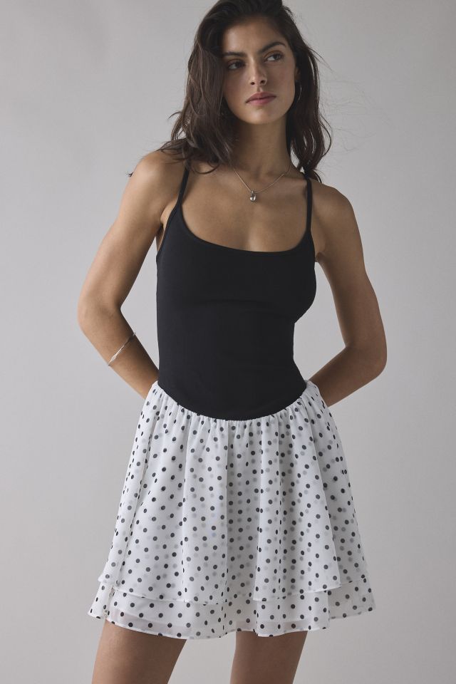 UO Sonnie Day Basque Waist Cami Mini Dress #1
