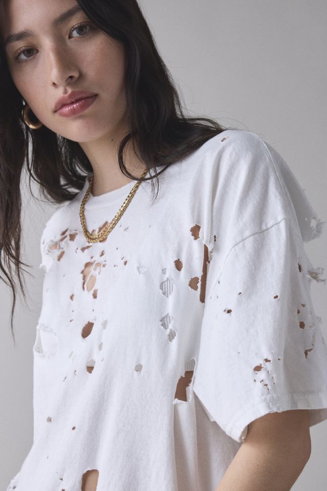 ReMADE By UO Destroyed Oversized Tee #2