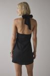 ReMADE By UO Made In LA EcoVero™ Linen Knotted Halter Mini Dress
