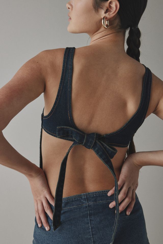 Lioness Rider Backless Denim Vest Top #3