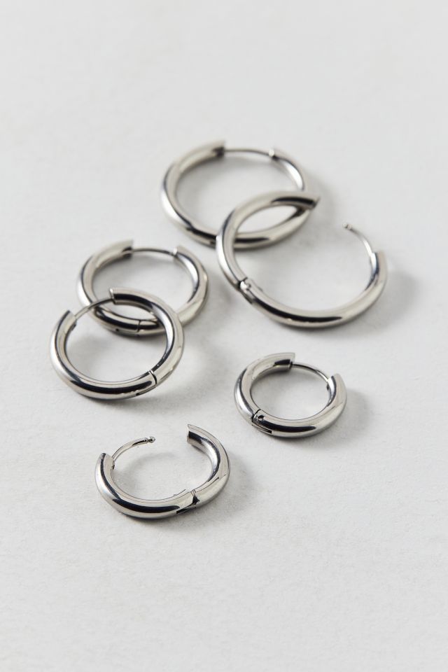 Essential Waterproof Tube Hoop Earring Set #2